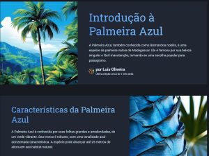 Introdução à Palmeira Azul - Guia de Cultivo e Cuidados
