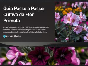 Guia Passo a Passo: Cultivo da Flor Prímula